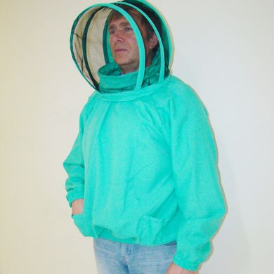 Куртка пчеловода Евро, с защитной маской, габардин, размер 46-48 купить